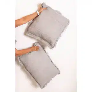 כרית דייזי – אפור בהיר