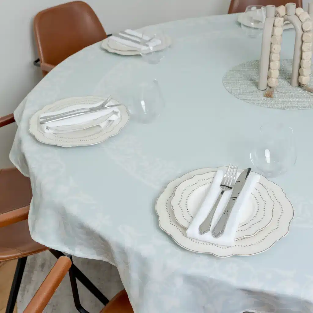 מפת שולחן מלטה – מנטה