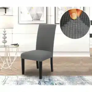 כיסוי כיסא אלסטי רודוס – אפור כהה